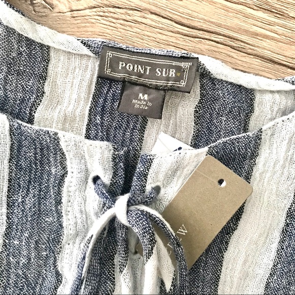 ✨HP✨ [J Crew + Point Sur] Linen Peplum Top - Picture 7 of 7